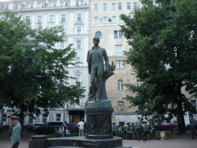 Памятник С.А. Есенину на Тверском бульваре.