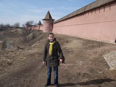 Вид на стены Суздальского кремля