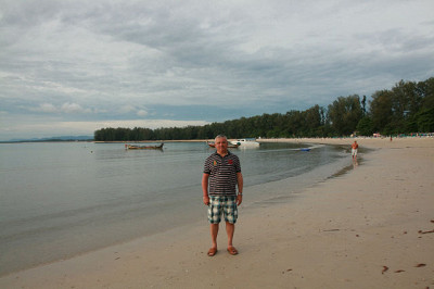 На пляже.