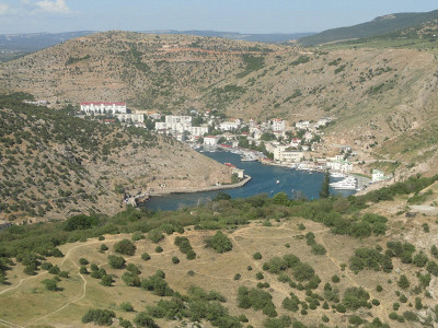 Вид на Балаклавскую Бухту.