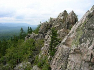 Панорама гребня.