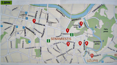 Схема перемещения в первый день