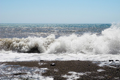 Море, видно качество берега