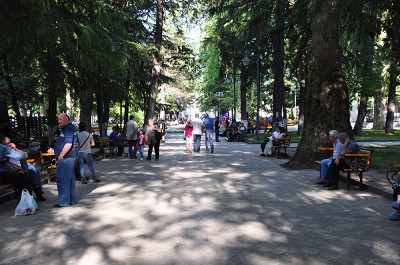 Аллея центрального парка в г.Кутаиси