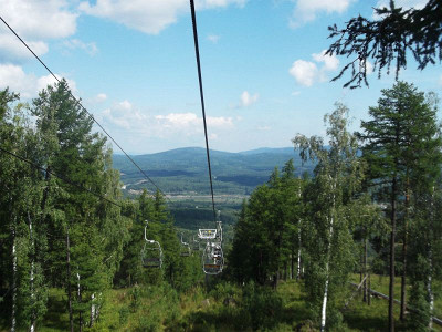 На горе в Абзаково