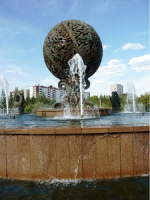 Фонтан в городе