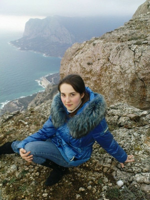 Алушта зимой- море