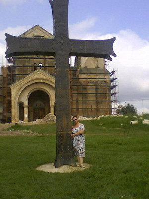 Храм в период его реставрации 2012 года