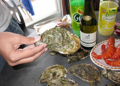 устрицы с морского рыночка