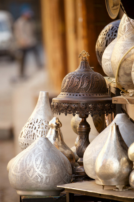 Лампы в одном из магазинов Каира
