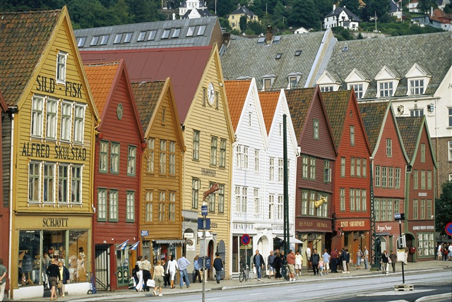 Улицы Бергена, Норвегия