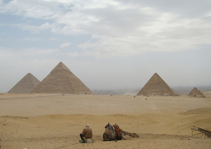 Вид на пирамиду Хефрена, Гиза