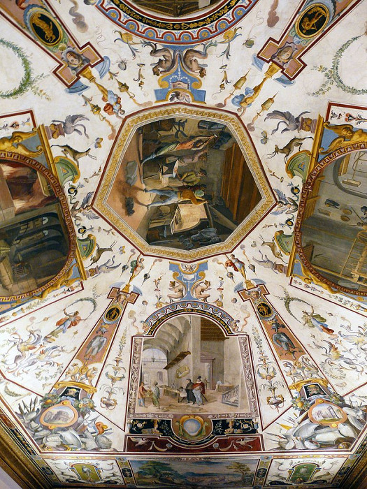 Галерея Уффици, роспись потолка