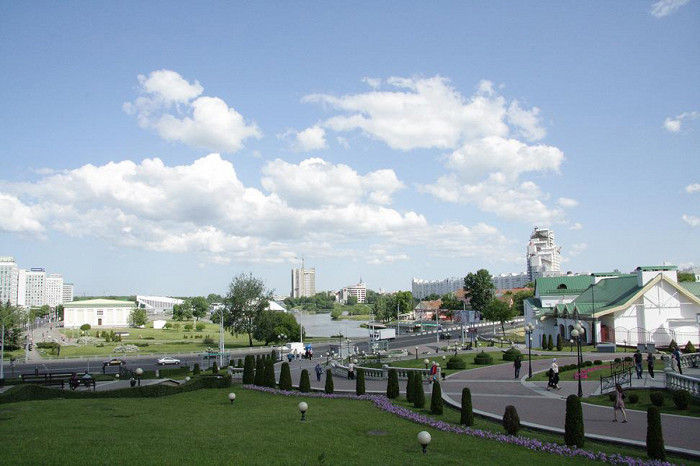 Вид со смотровой площадки, Минск