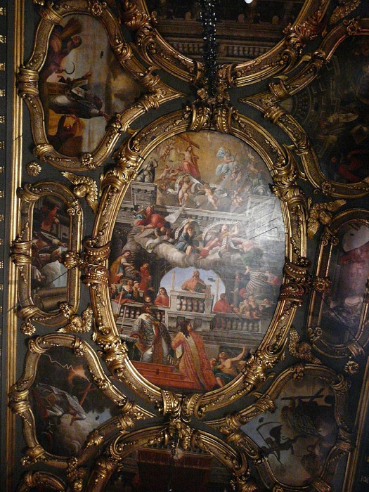 Собор Святого Спиридона, роспись на потолке