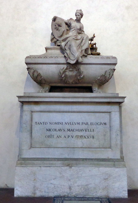 Базилика Санта-Кроче, гробница Никколо Макиавелли