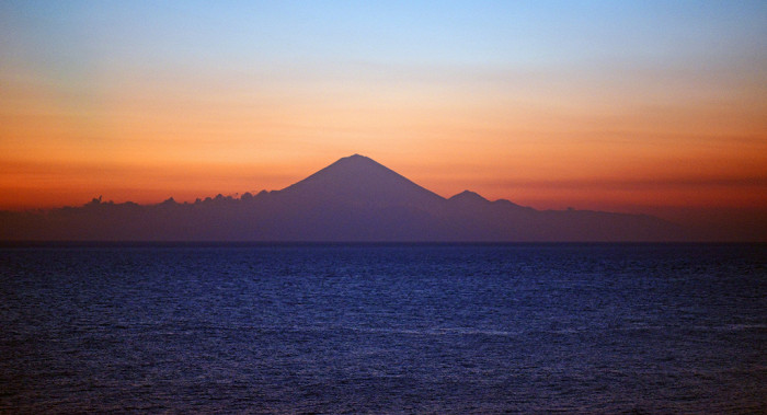 Вид на вулкан Агунг