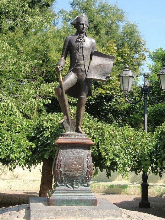 Дерибасовская, памятник Иосифу де Рибасу