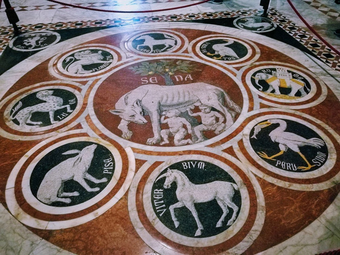 Мозаичный пол Сиенского собора, Италия