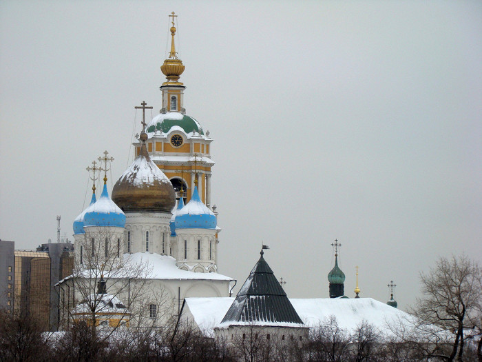 Купола Новоспасского монастыря, Москва