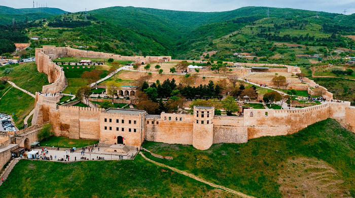 Крепость Нарын-кала с высоты птичьего полета