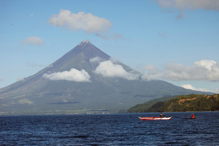 Вулкан Mayon на Филиппинах