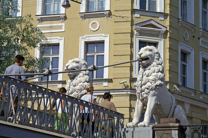 Львиный мост в Санкт-Петербурге, современный вид