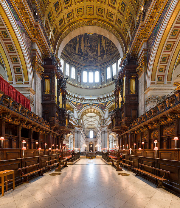 Собор Святого Павла в Лондоне, интерьер восточного нефа