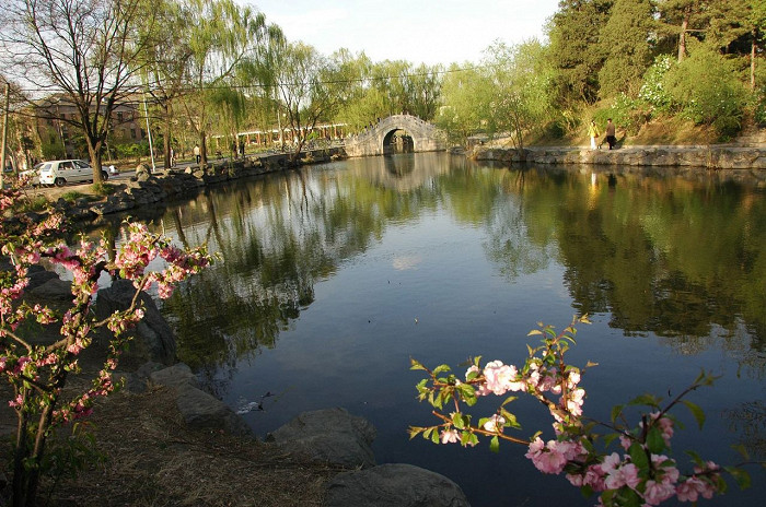 Университет Цинхуа, пруд и мост