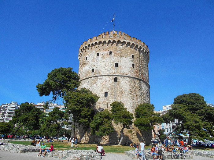 Белая башня в Салониках, панорама