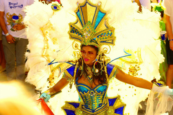 Участники карнавала в Доминикане