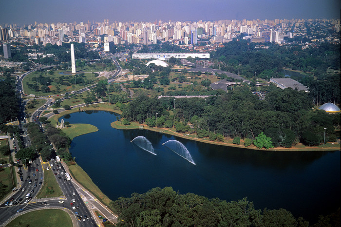 Парк Ibirabuera, Сан-Паулу, Бразилия