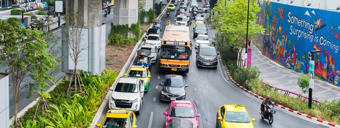 Поток такси в Бангкоке, Таиланд