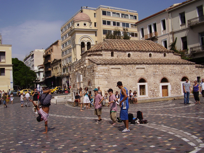 Рыночная площадь района Монастыраки, Афины