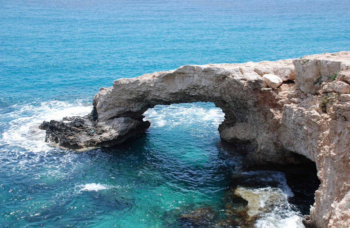 Вид с мыса Греко на море, Кипр