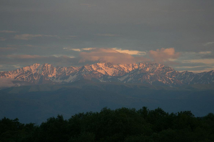 Закат в Приэльбрусье, Кавказ