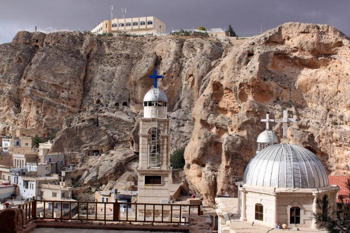 Монастырь в Maalula около Дамаска