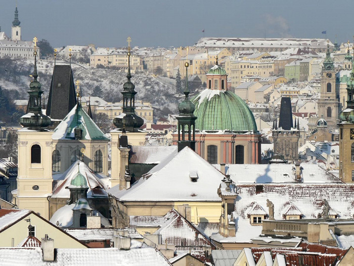 Зимняя Прага, Чехия