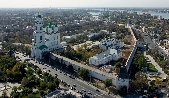 Вид на Астраханский кремль