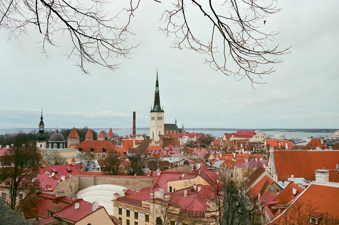 Вид с одной из смотровых площадок Вышггорода, Таллин
