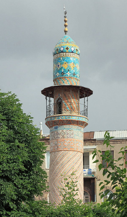 Голубая мечеть в Ереване, минарет