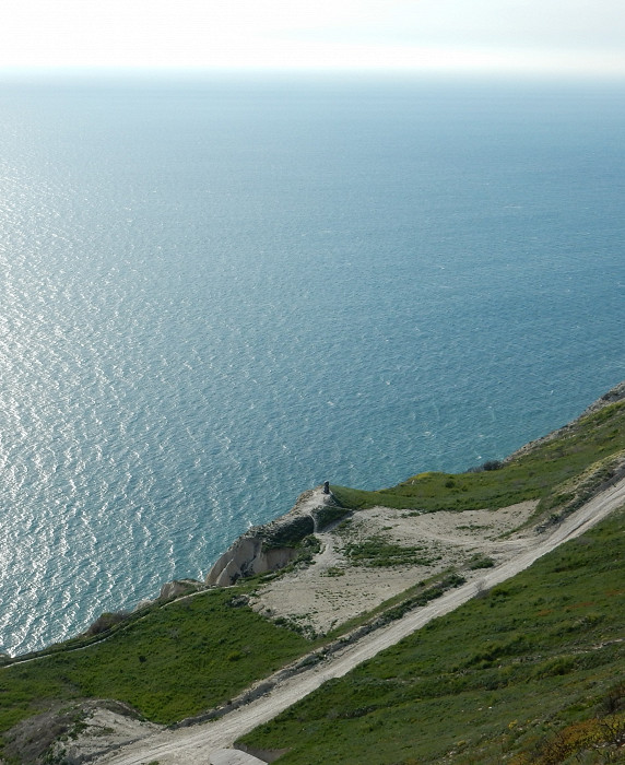 Вид на Чёрное море со Смотровой площадки Ласточкины гнёзда, район Лысая гора