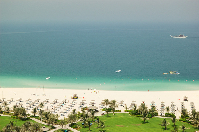 Пляж роскошного отеля, Дубай, ОАЭ