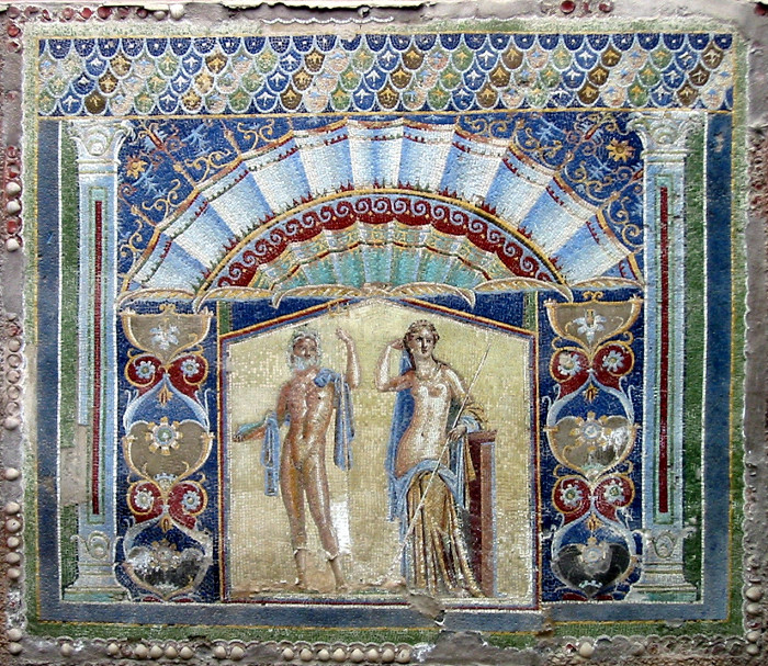 Геркуланум, мозаика Нептуна и Амфитриты