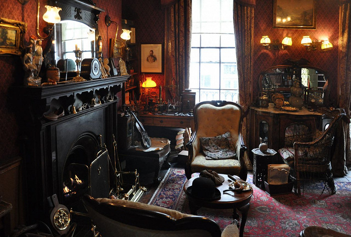 Музей Шерлока Холмса в Лондоне, гостиная