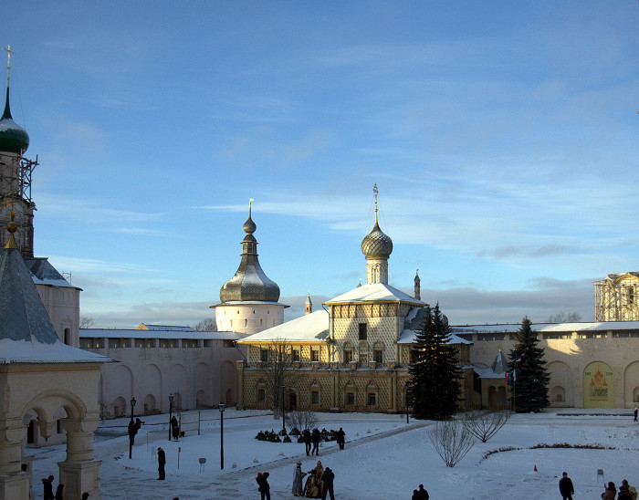 Вид на Ростовский Кремль сверху