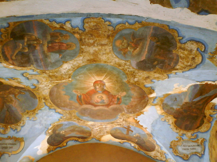 Роспись свода Святых ворот Спасо-Прилуцкого монастыря