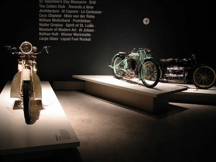 Музей Гуггенхайма, экспозиция мотоциклов