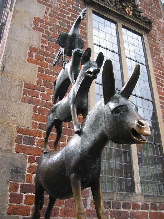 Памятник бременским музыкантам, Бремен