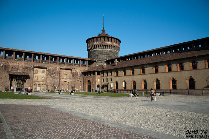 Внутренний двор, Замок Сфорца, Милан